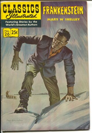 Classics Illustrated 26 1971 - Frankenstein - Mary Shelley - Norman Saunders - Hrn 1.
