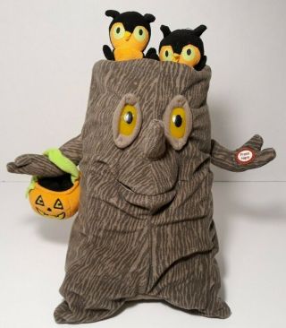 Hallmark Spooky Tree Plush Singing Owls Halloween Addams Family Lights Music