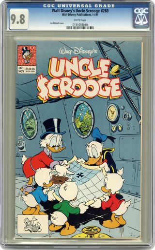 Uncle Scrooge 260 Cgc 9.  8 1991 0191098010
