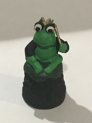 Frog King Metal Thimble 1 1/4 ",  Made In England