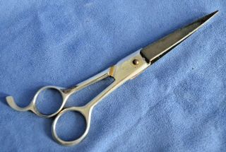 Vintage Nogent 122 Scissors Curved 8 " 8888 Black Shears France