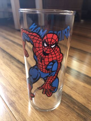 Vintage Spider Man Marvel Comic 1978 Pepsi Glass