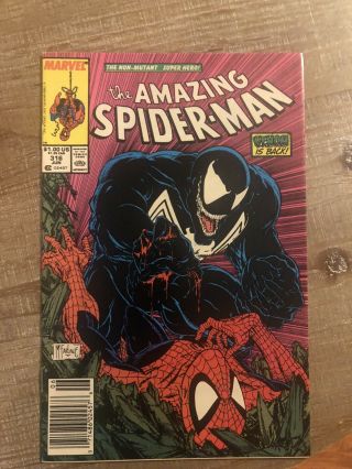 The Spider - Man 316 Vf - 7.  5 1st Cover And 3rd App Of Venom (marvel)