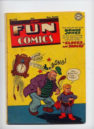 More Fun Comics 113,  1946,  Dc,  Scarce Later Issue; Genius Jones