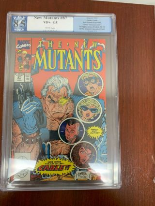 The Mutants 87 (mar 1990,  Marvel) - Pgx 8.  5 - Cable,  Stryfe 1st App