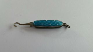 Tiny Enamelled Chatelaine Button Hook