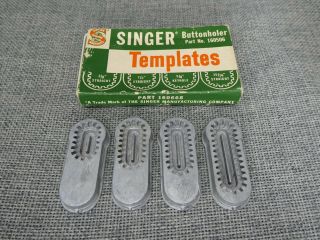Singer 160668 Sewing Machine Buttonholer Templates For 160506 Sn214