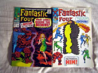 2 Collectable Marvel 1967 Silver Age Fantastic Four Vol 1 66 67 2nd Printing