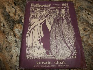 1979 Folkwear Pattern 207 Irish Kinsale Cloak All Sizes Uncut Halloween Costume