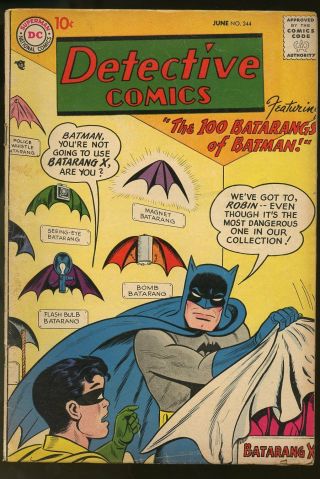 Detective Comics 244 Very Good 4.  0 1957 Dc Comics