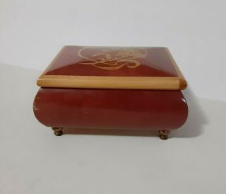 Vintage Music Box Romance Swiss Made By Reuge Italy Unchained Melody A.  North
