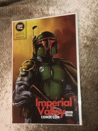 Imperial Valley Comic Con Boba Fett Mandalorian Cover Star Wars Comic Book 2020