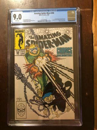 The Spider - Man 298 Cgc 9.  0 White Pages.  Slab.