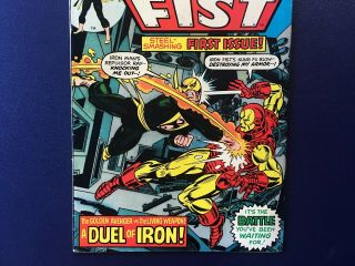 Iron Fist 1 (1975 Marvel) Iron Fist vs.  Iron Man CLAREMONT BYRNE KEY ISSUE 3