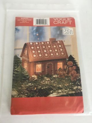 Vogue Craft 9300 By Linda Carr Christmas Gingerbread House Pattern -