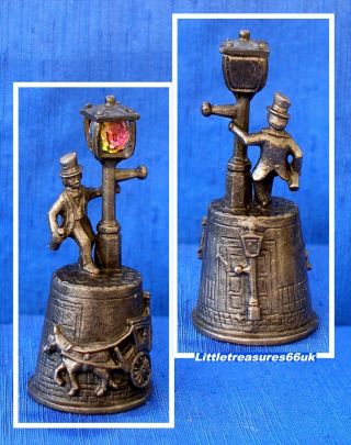Pewter Cries Of London Drunk Thimble.