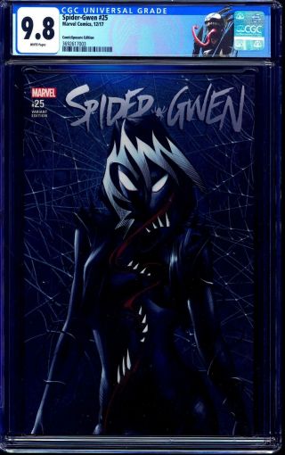 Spider - Gwen 25 Cgc 9.  8 Comicxposure Variant Nm/mt Spider - Verse Gwenom Venom