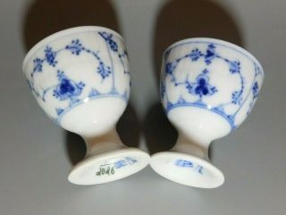 Vintage Royal Copenhagen 2026 " Half Lace " Blue & White Egg Cups
