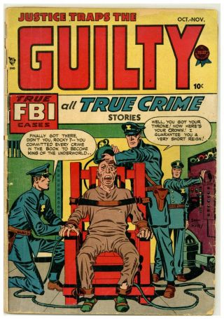 Justice Traps The Guilty 1st Issue (solid) Simon Kirby 1947 Prize Comics (j 2092