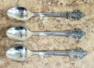 3 Rolex Bucherer Of Switzerland Lugano,  Geneve Vintage Collector Spoons