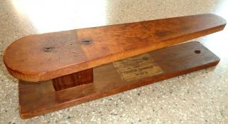 Antique Beh Co.  Tailors Sleeve Ironing Board Wooden Seamstress Ironing