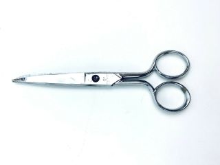 Vtg 6” Scissors Shears Chrome Plated,  Surgical Steal Made In Italy