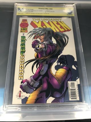 Uncanny X - Men 342 Comic Book Cbcs 9.  6 White Pages Signed By Joe Madureira