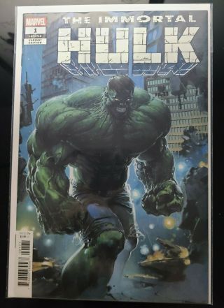 The Immortal Hulk 1 Clayton Crain Variant 1:25 Nm/mt With Ultra Pro Protector