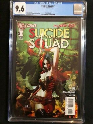Suicide Squad 1 Cgc 9.  6 Nm,  Near Dc 52 Harley Quinn 2011 1st Print
