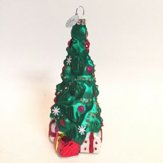 Christmas Tree Gifts Christopher Radko Celebrations Blown Glass Ornament 3