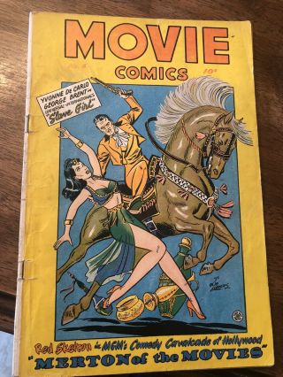 Movie Comics 4 Vg/vg,  Fiction House 194,  Slave Girl Firt Edition