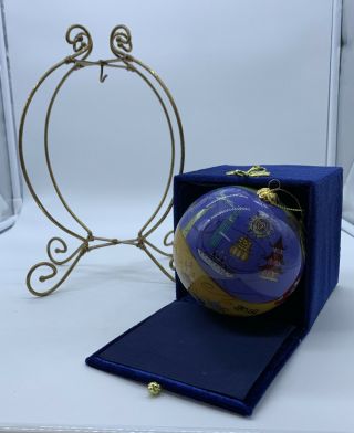 Pier 1 Imports 50th Anniversary Libien Ornament With Metal Stand 1962 - 2012
