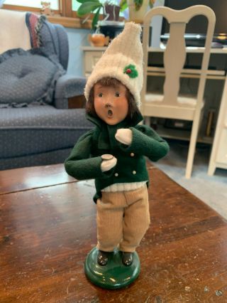 2000 Byers Choice Carolers Boy With Coin