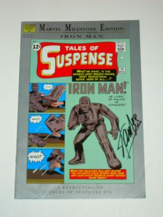 Marvel Milestone Edition Tales Of Suspense 39 Signed By Stan Lee 1st Iron Man 2