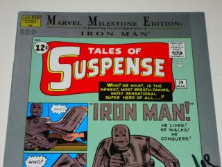 Marvel Milestone Edition Tales Of Suspense 39 Signed By Stan Lee 1st Iron Man 3