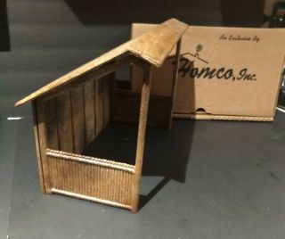 Vintage Homeco Nativity Stable 9 1/2 " X 13 3/4 " - 5100 Creche Resin
