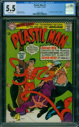 Plastic Man 1 Cgc 5.  5 - Off - White Pages