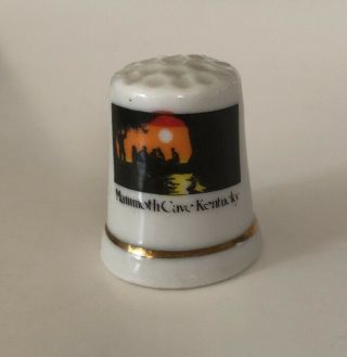 Vintage Thimble Collectible Mammoth Cave Kentucky