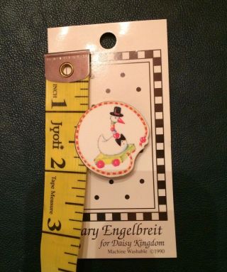 Mary Engelbreit Button on Card,  Duck or Goose Pull Toy - TOO CUTE;) 3