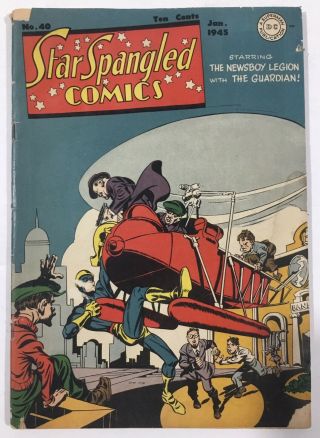Star Spangled Comics 40 Liberty Belle Simon Kirby Robotman Dc 1945 Wwii