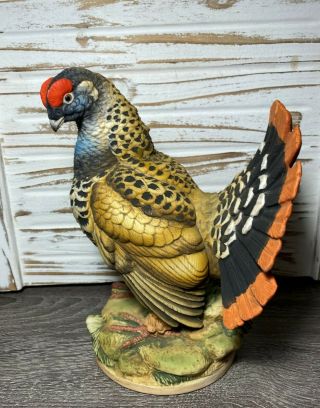 Spruce Grouse By Andrea Ceramic Figurine - 8.  25 Inches Tall - Andrea By Sadek 5745