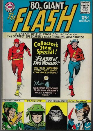 80 Page Giant 9 Dc The Flash Classic Flash Of Two Worlds 1965