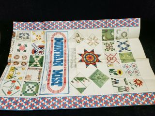 Vintage Quilt Pattern 1948 Double Wedding Ring Mountain Mist