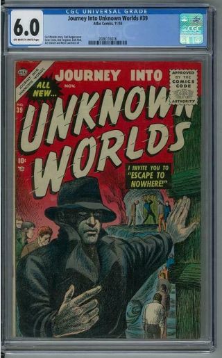 Journey Into Unknown Worlds 39 Cgc 6.  0 (ow - W) Gene Colan,  Bob Forgione,  Jack Ab
