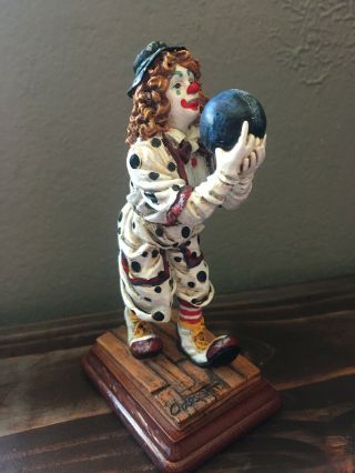 Vanmark Clowning In America Figurine Clown 1999 “bowling” Co88974