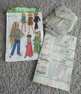 Simplicity Sewing Pattern 9138 Doll Clothes Barbie size 15 1/2 3
