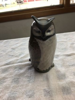 Vintage Royal Copenhagen Owl Figurine 2999 - Denmark Read