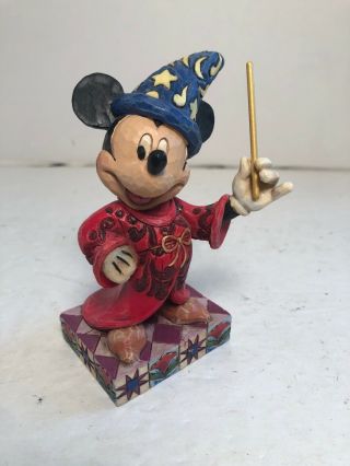 Jim Shore Disney Traditions Sorcerer Mickey Mouse “touch Of Magic” Figurine