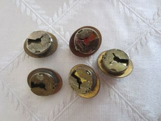 5 Vintage Jewel Tone Button Covers 3