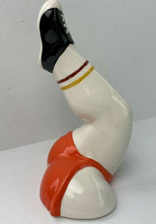 Vintage Clay Art San Francisco Leg Hook Ceramic Runner Leg Wall Hook